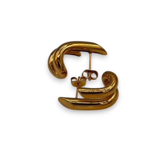 Golden Arc Earrings