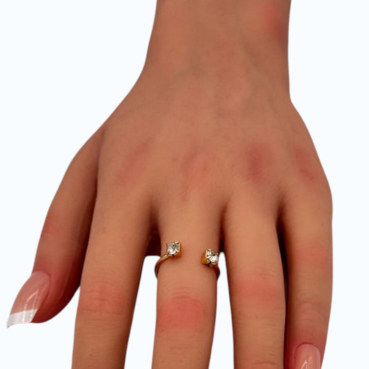 Duo Crystal Ring
