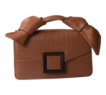 Dorole Stone Pattern Square Flap Shoulder Crossbody Bag