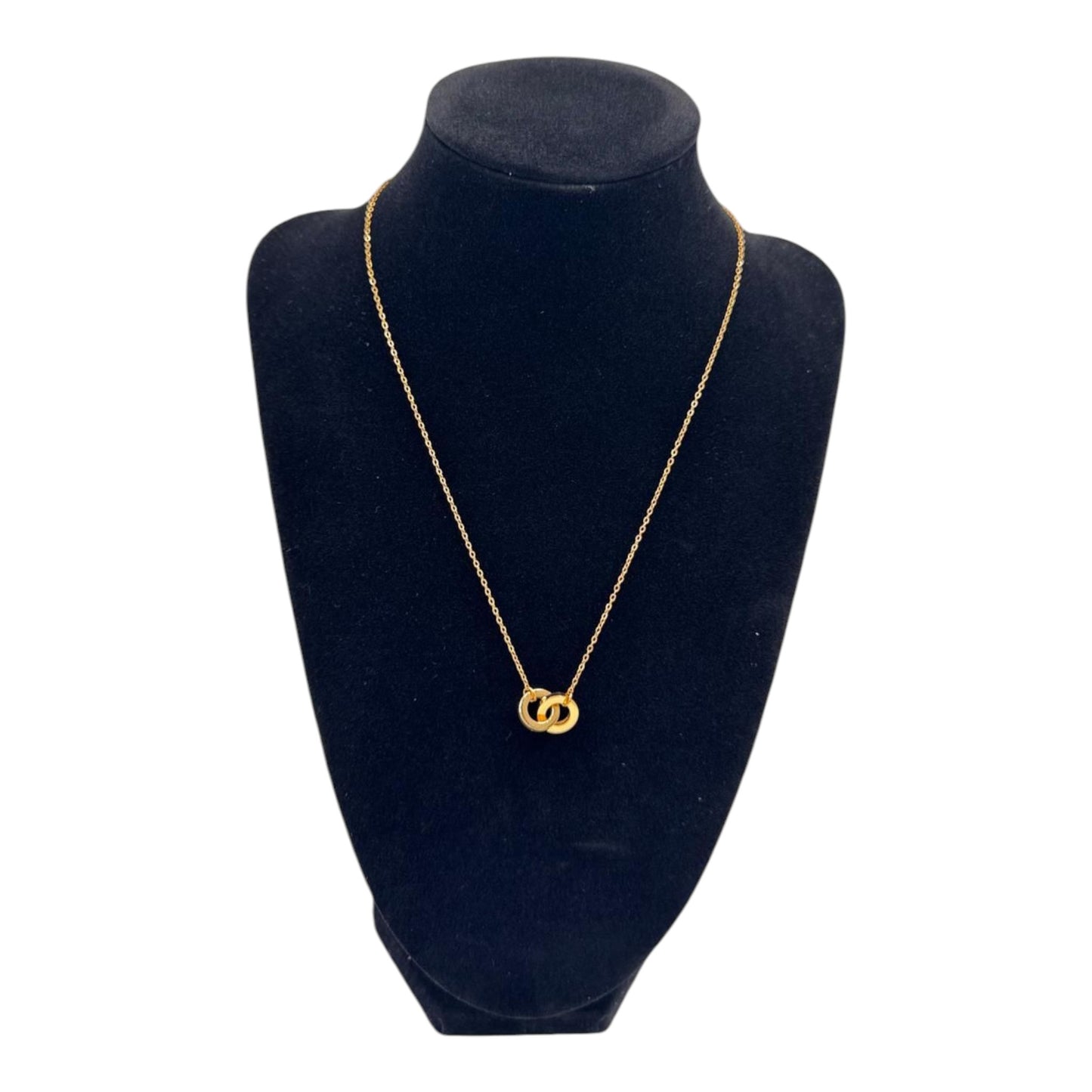 Gold Interlocking Link Necklace