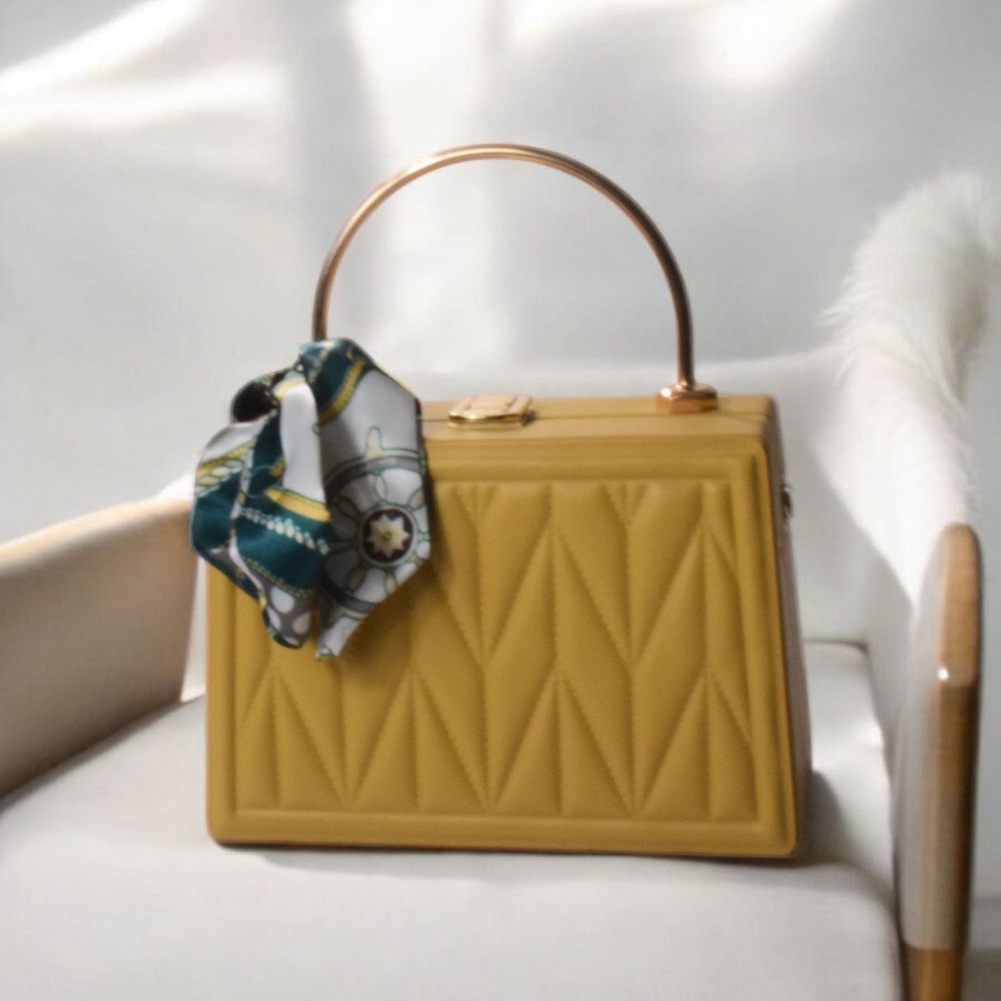 Dorole Bow Evening Bag featuring a stylish bow, structured silhouette, and detachable shoulder chain for evening elegance.